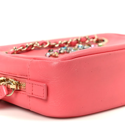 Chanel Lambskin Crystal Strass Mania Camera Case Pink 9 of 10