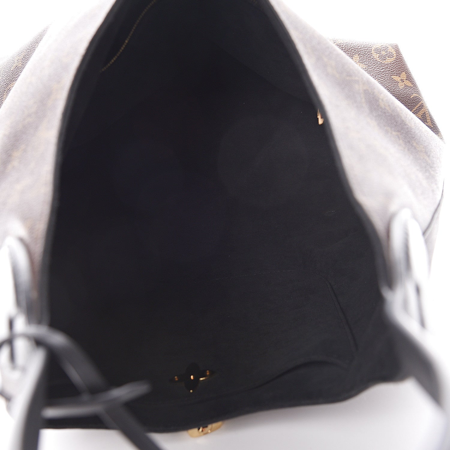 Louis Vuitton Monogram Flower Hobo Black 7 of 10