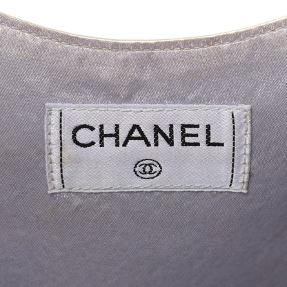 Chanel Calfskin Quilted Top Handle Tote Bag White 6 of 18