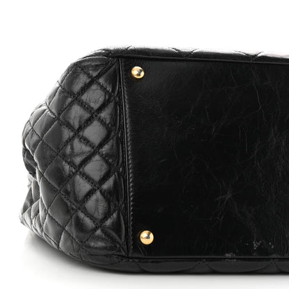 Chanel Glazed Calfskin Quilted Large Daily Walk Flap Black 9 of 11