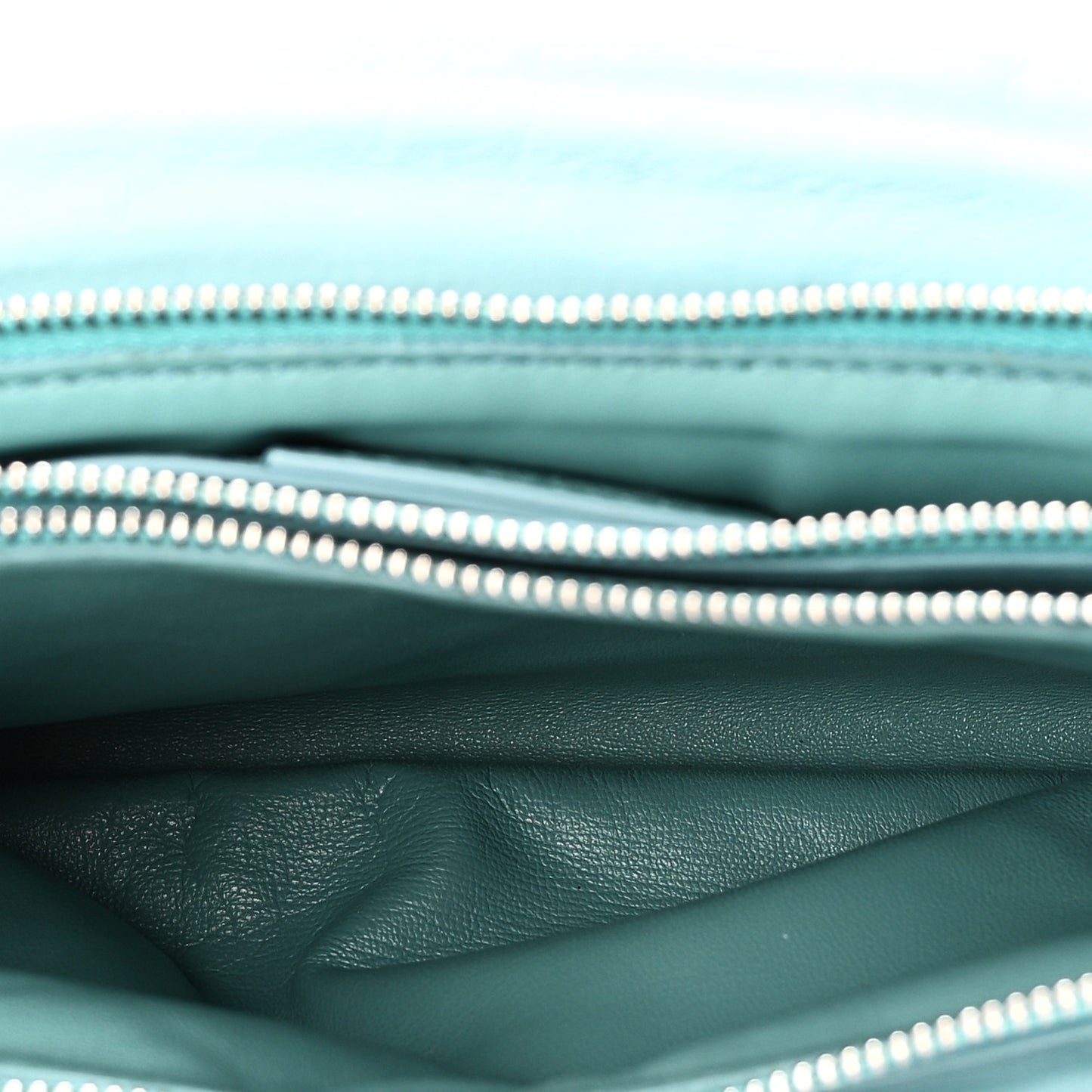Calfskin Small Viva Bow Shoulder Bag Tyrone Turquoise