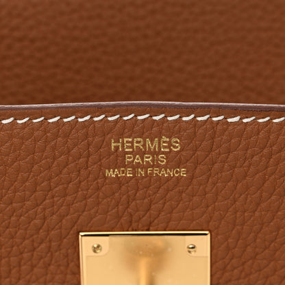 Hermes Togo Birkin 30 Gold 7 of 11