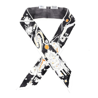 Christian Dior Silk ABCDior U Mitzah Black White 1 of 4