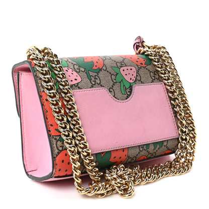 Gucci GG Supreme Monogram Strawberry Small Padlock Shoulder Bag 3 of 10