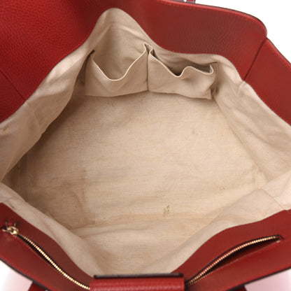 Gucci Dollar Calfskin Medium Swing Tote Red 5 of 14