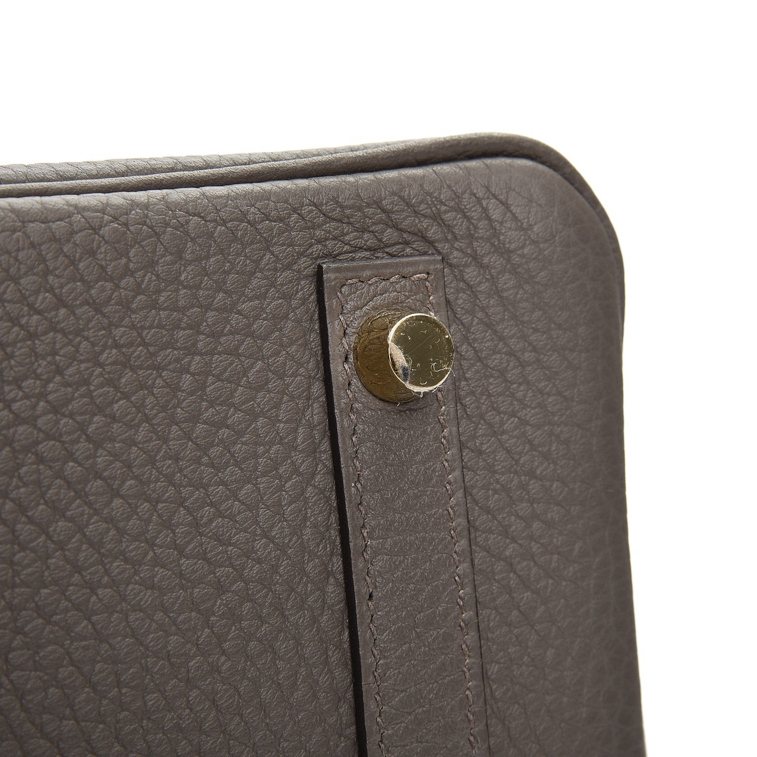 Hermes Taurillon Clemence Birkin 30 Etain 31 of 34