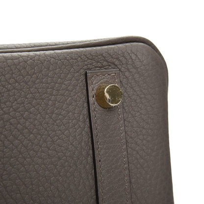 Hermes Taurillon Clemence Birkin 30 Etain 31 of 34