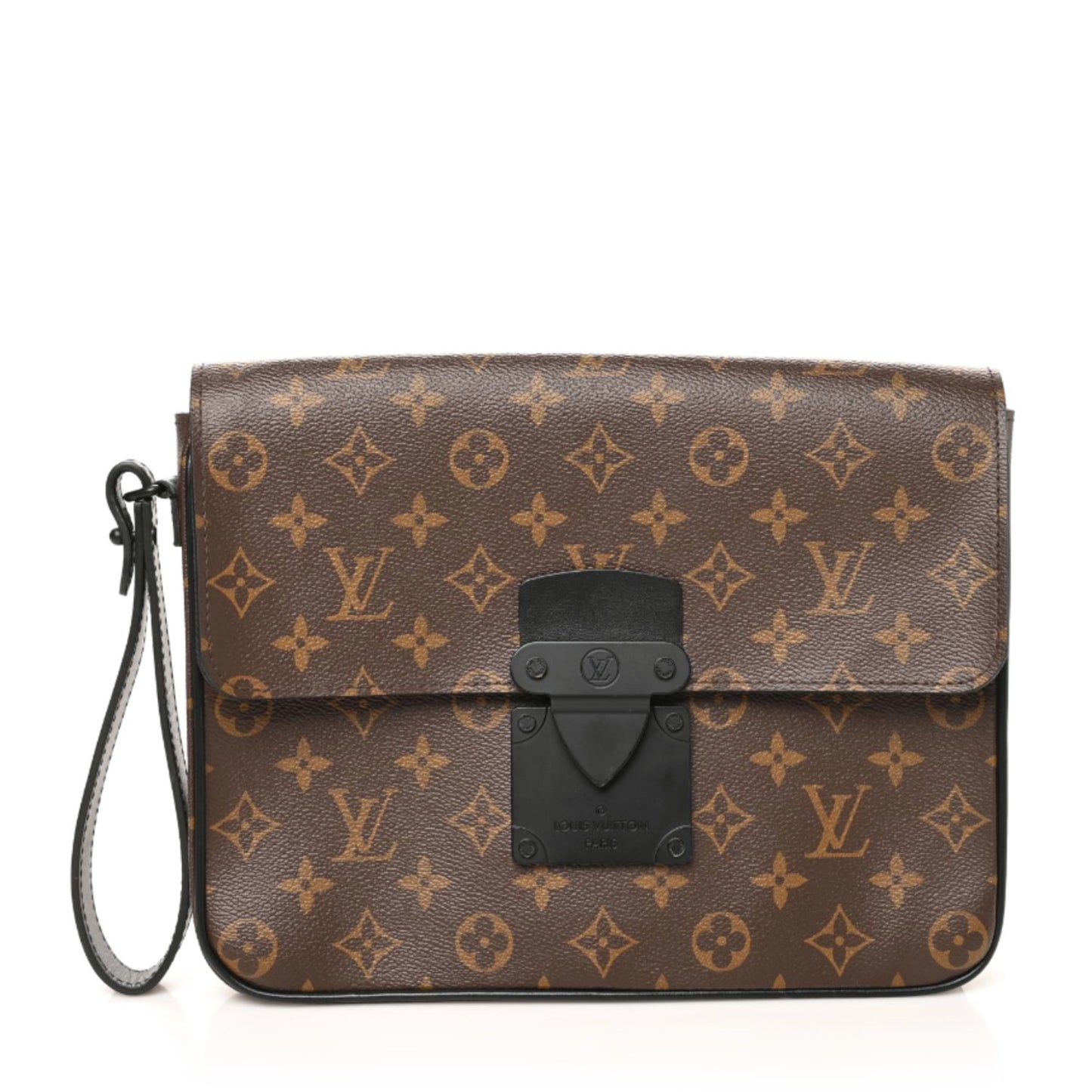 Monogram Macassar S Lock A4 Pouch