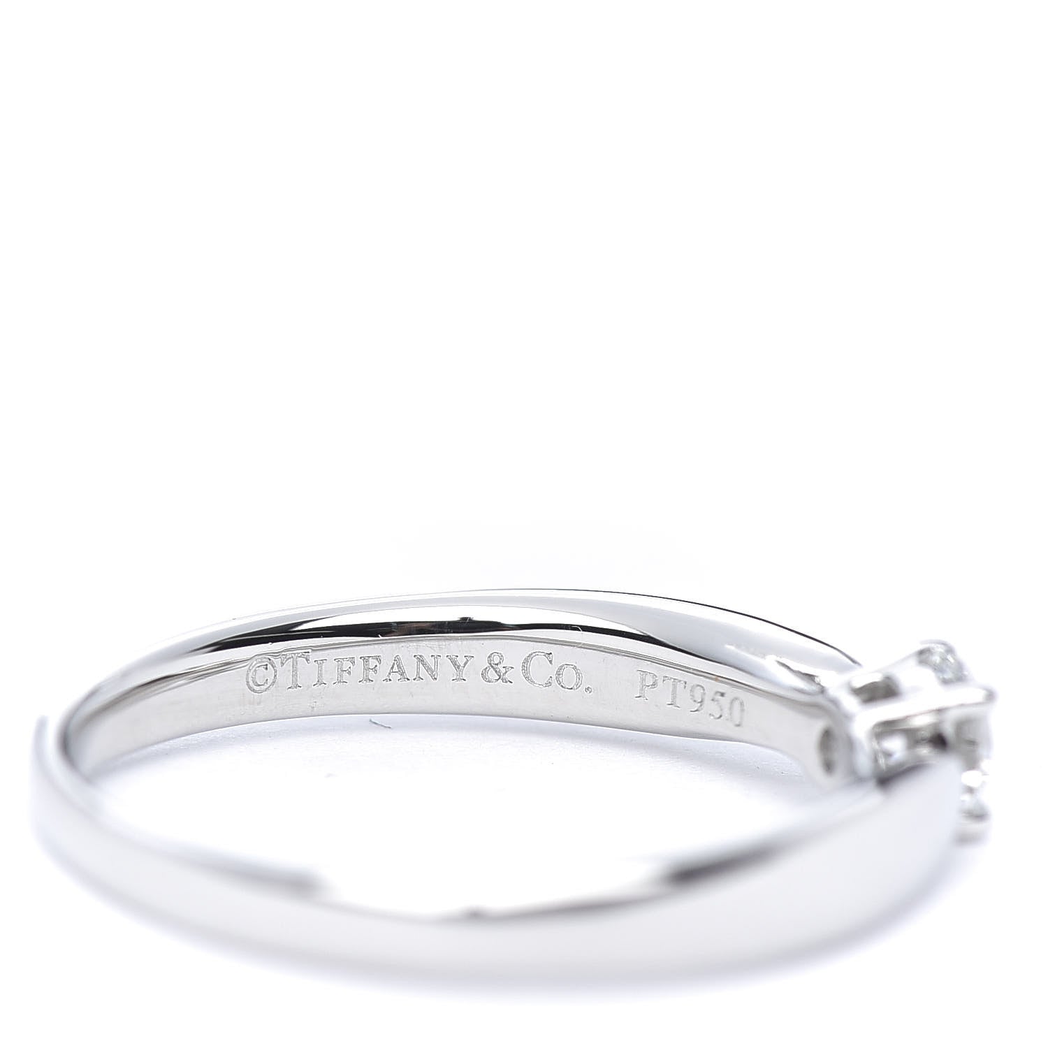 Tiffany Platinum Diamond .18ct Harmony Solitaire Engagement Ring 49 4.75 6 of 7