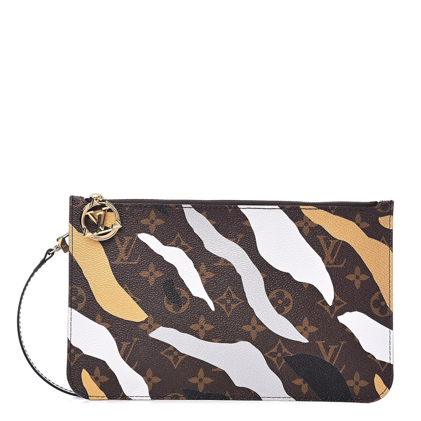 X LOL Monogram Neverfull MM GM Pochette Gold Silver