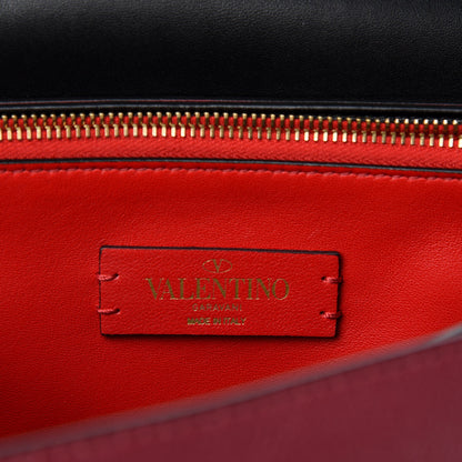 Valentino Garavani Smooth Calfskin Medium Vring Shoulder Bag Rouge Pur Cerise 9 of 10
