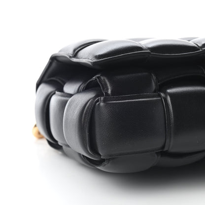 Bottega Veneta Lambskin Maxi Intreccio Padded Chain Cassette Crossbody Bag Black 7 of 8