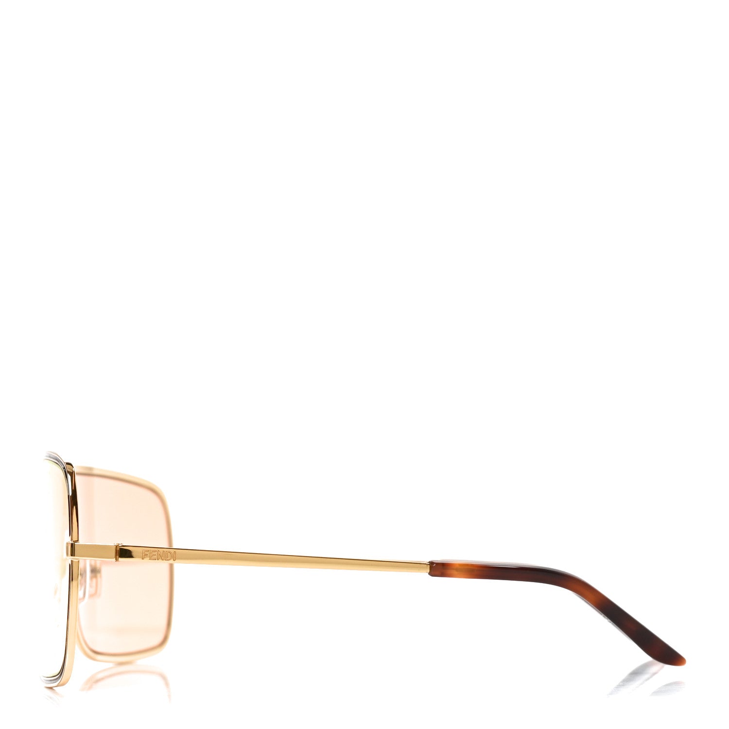 Fendi Metal Fendiness Sunglasses FE40195U Yellow Orange 3 of 7