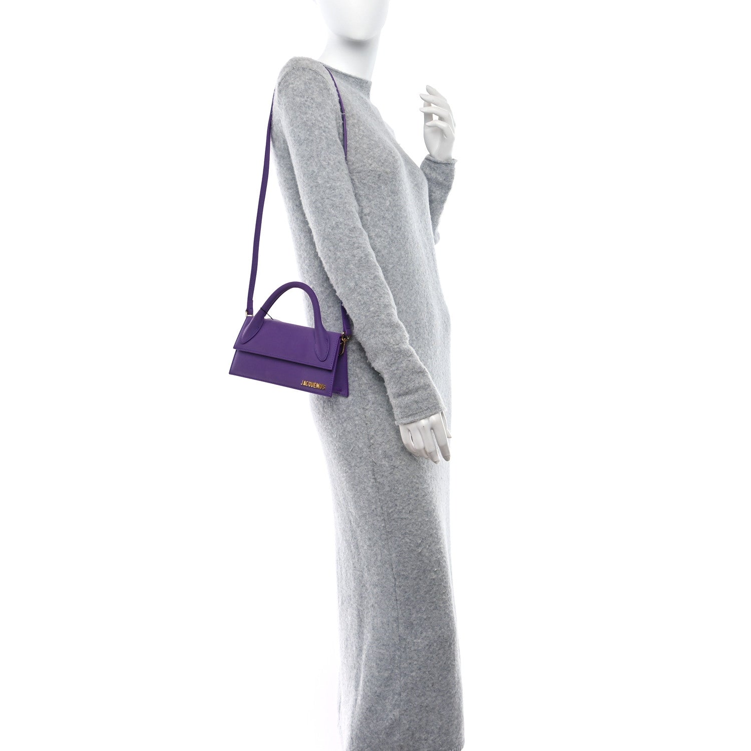 Jacquemus Nubuck Le Chiquito Long Purple 2 of 9