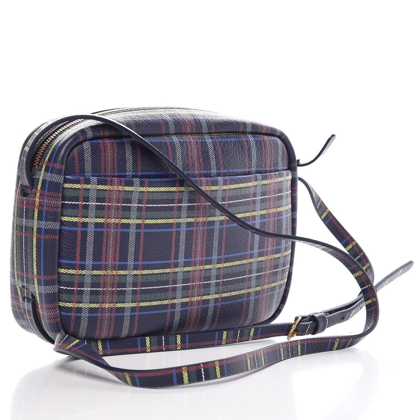 Calfskin Plaid Everyday S Camera Bag Multicolor