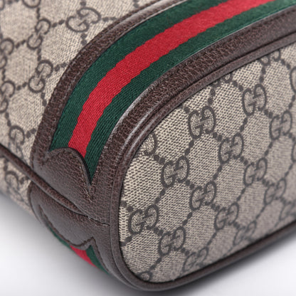 Gucci GG Supreme Monogram Web Small Ophidia Bucket Bag Brown 11 of 15