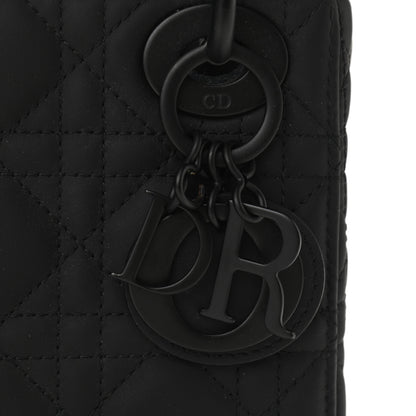 Christian Dior Ultra Matte Calfskin Cannage Mini Lady Dior Black 10 of 10