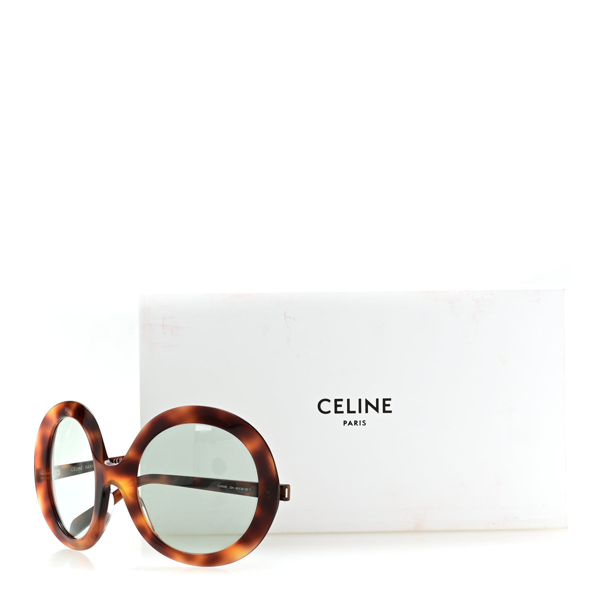 Celine Round Sunglasses CL40345I Tortoise 8 of 8