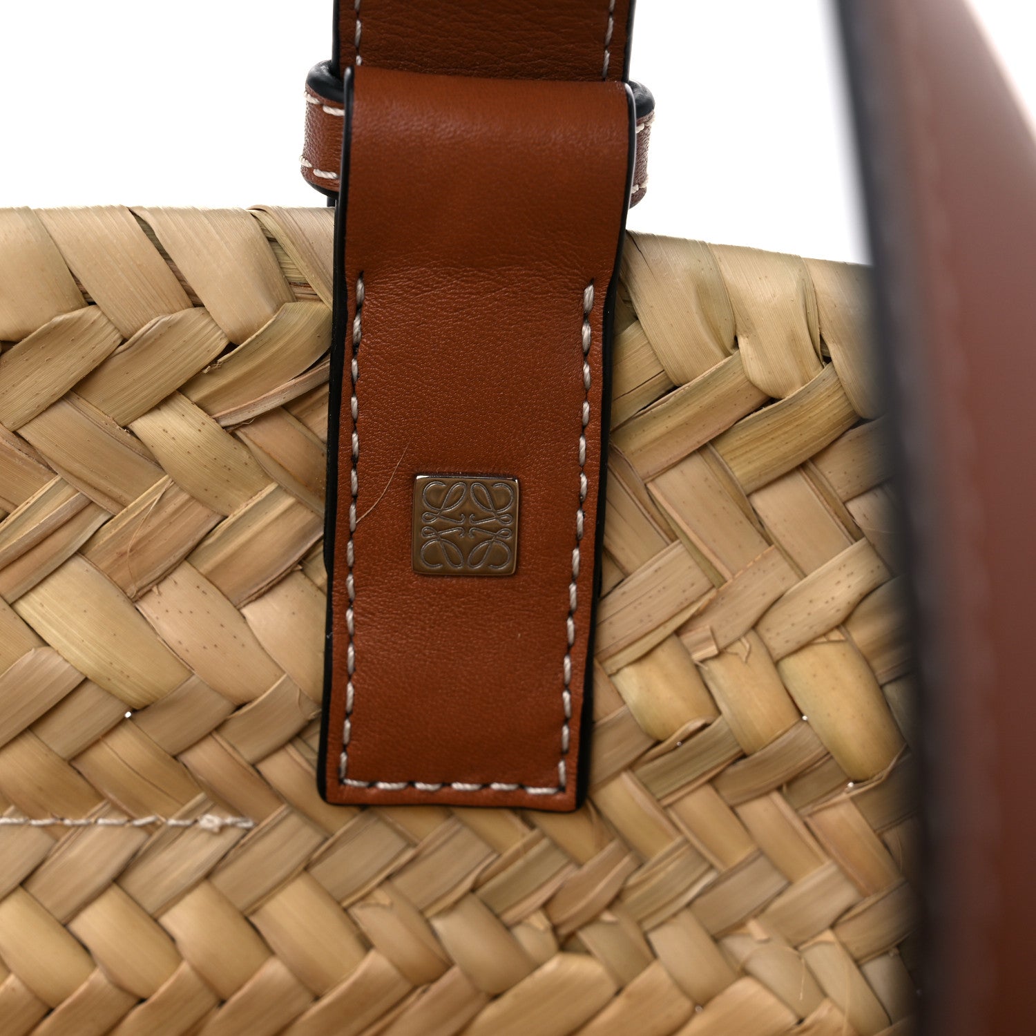 Loewe Raffia Small Basket Tote Bag Natural Tan 6 of 10