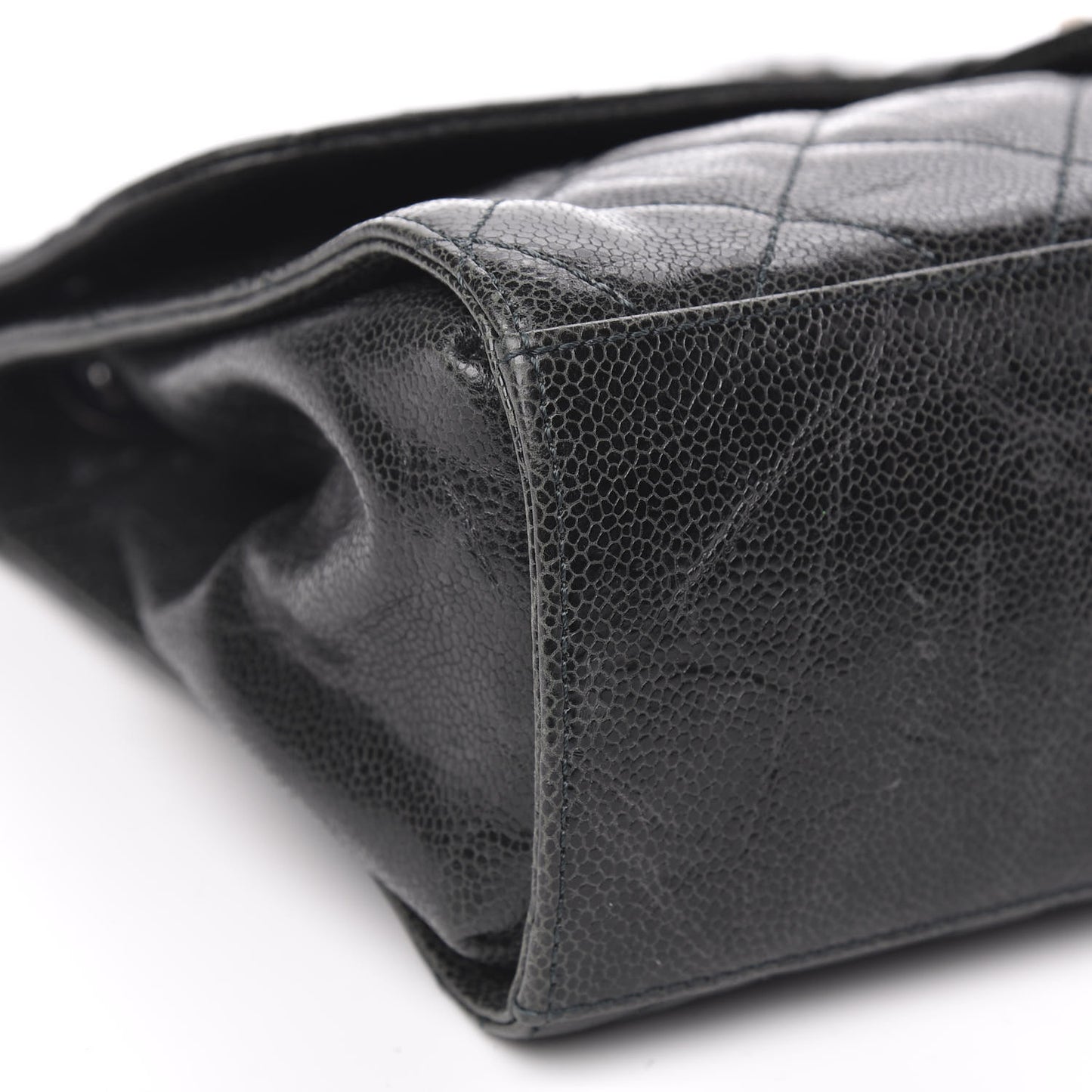 Crumpled Grained Calfskin Jumbo CC Crave Flap
