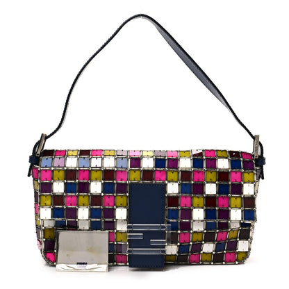 Fendi Calfskin Plexiglass Mosaic Baguette Multicolor 1 of 6