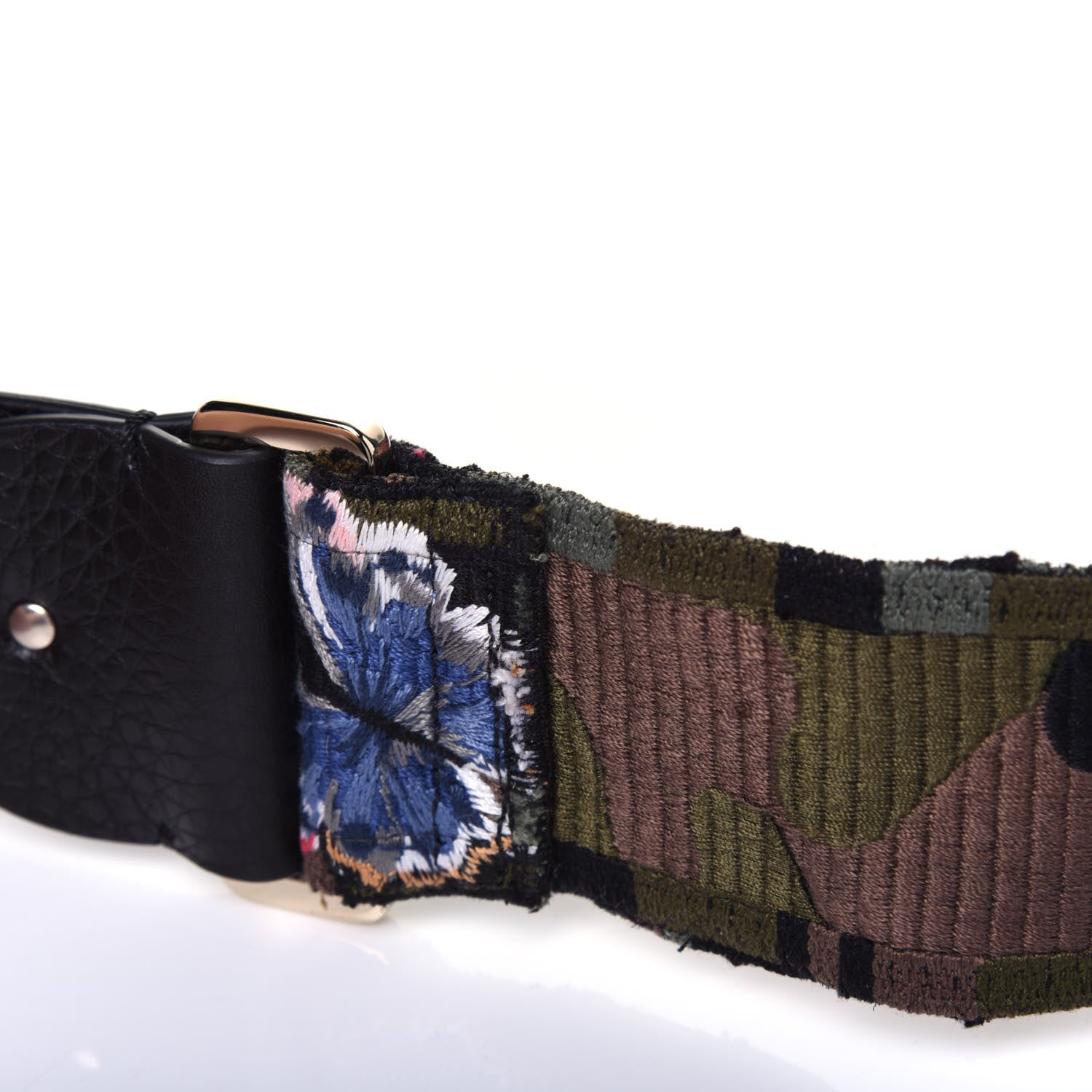 Valentino Garavani Canvas Camubutterfly Rockstud Guitar Strap Multicolor 7 of 8