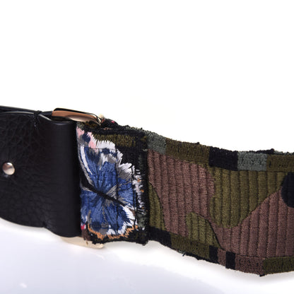 Valentino Garavani Canvas Camubutterfly Rockstud Guitar Strap Multicolor 7 of 8