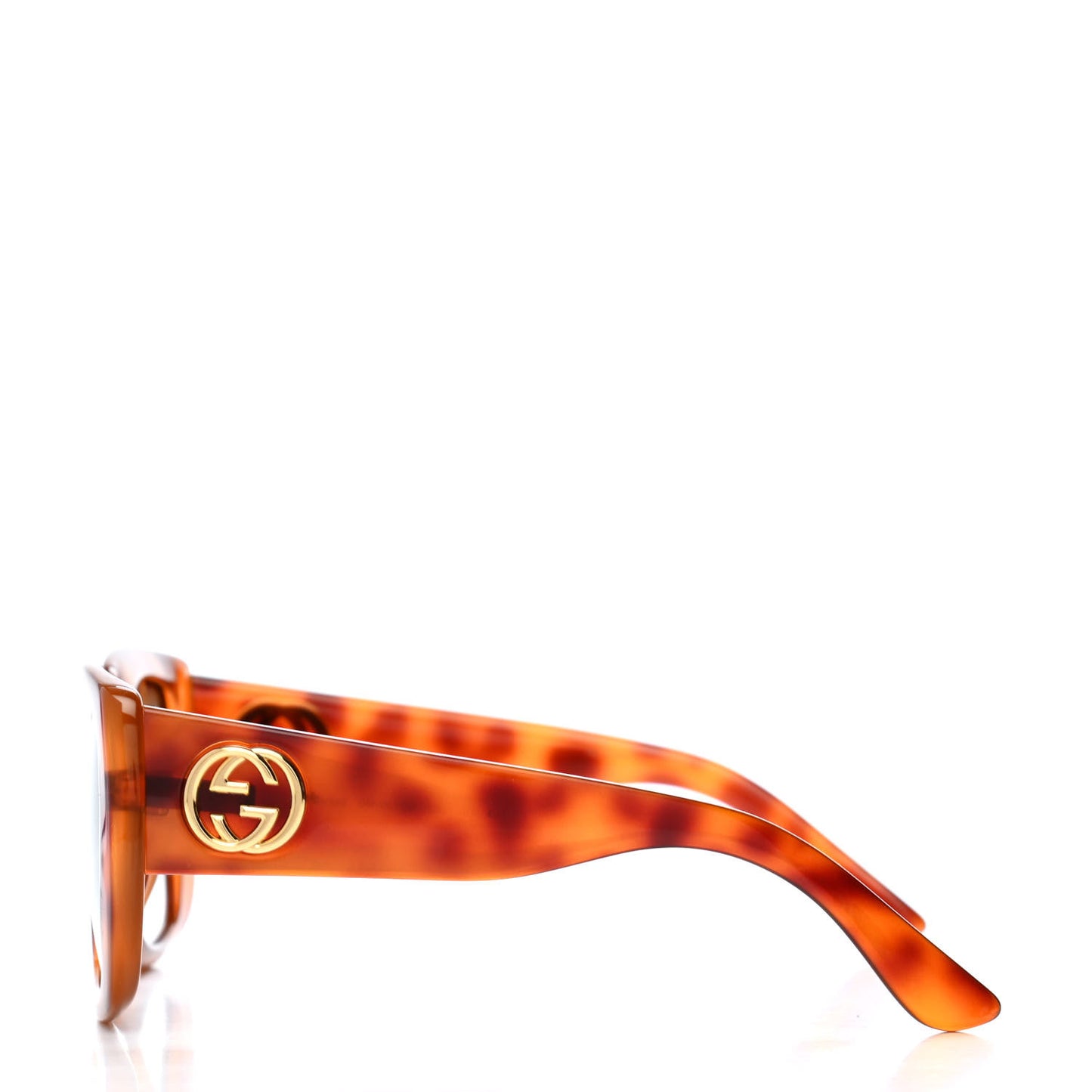 Acetate Square Frame Sunglasses GG0141S Tortoise