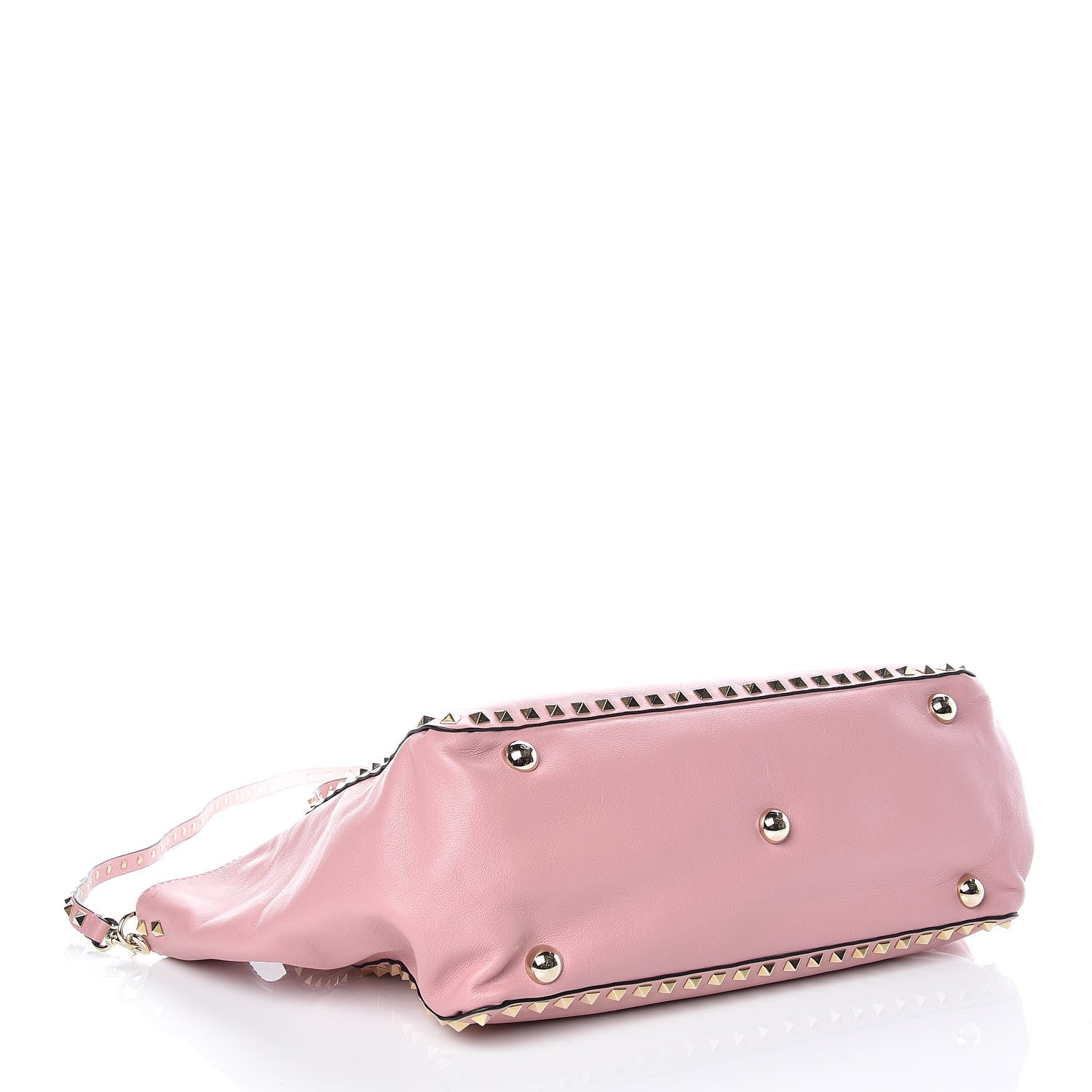 Valentino Garavani Vitello Medium Rockstud Tote Pop Gardenia 5 of 12