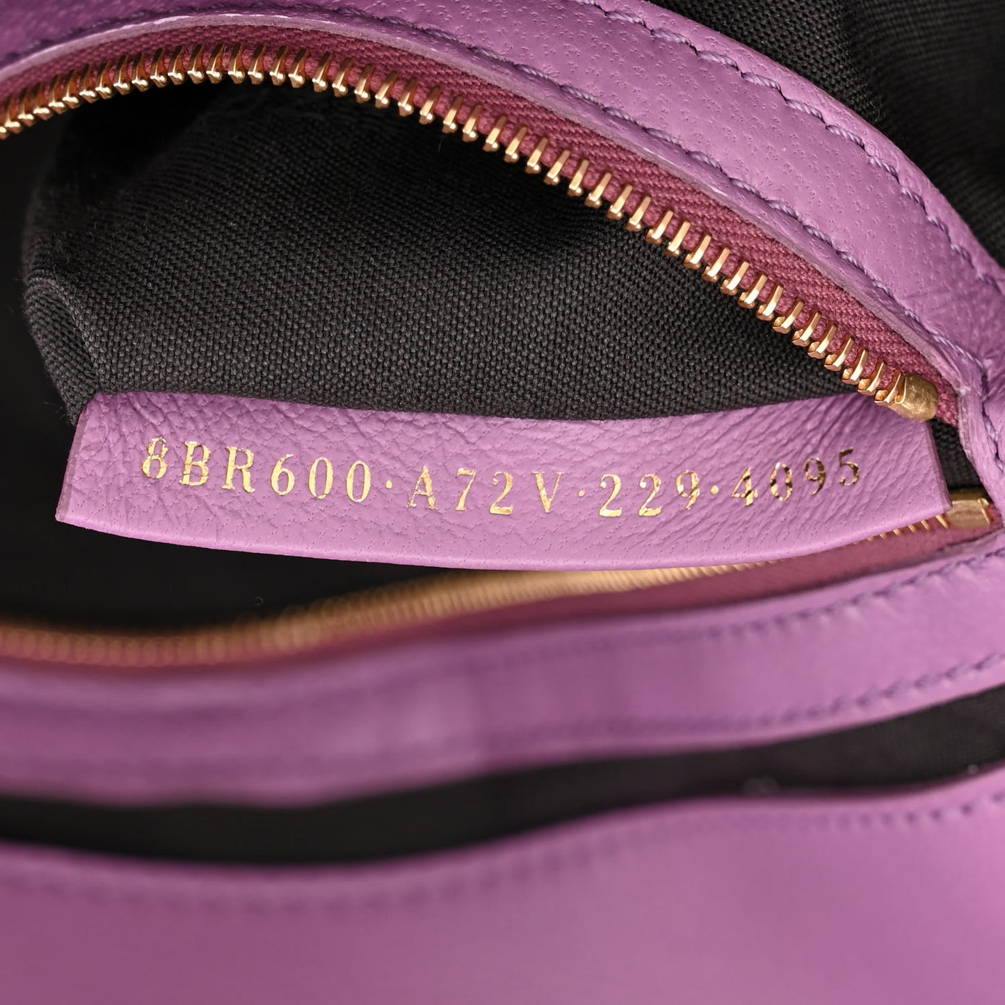 Nappa FF 1974 Embossed Baguette Agapanto