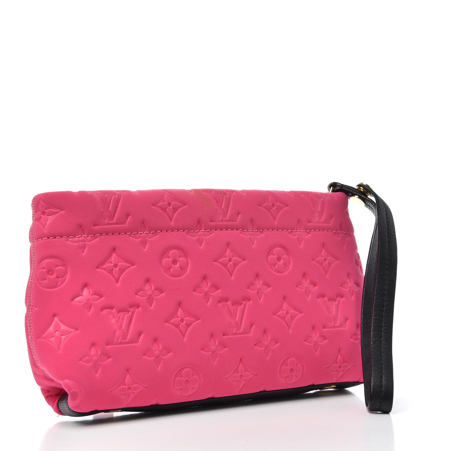 Louis Vuitton Monogram Scuba Clutch Pochette Fuchsia 3 of 7