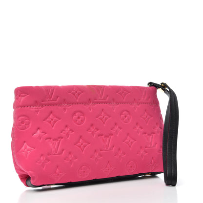 Louis Vuitton Monogram Scuba Clutch Pochette Fuchsia 3 of 7