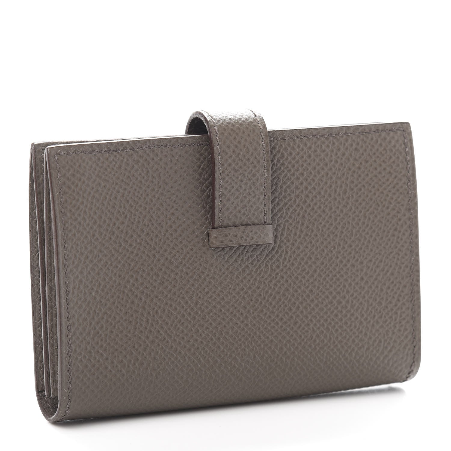 Hermes Epsom Bearn Card Holder Wallet Etain 3 of 9