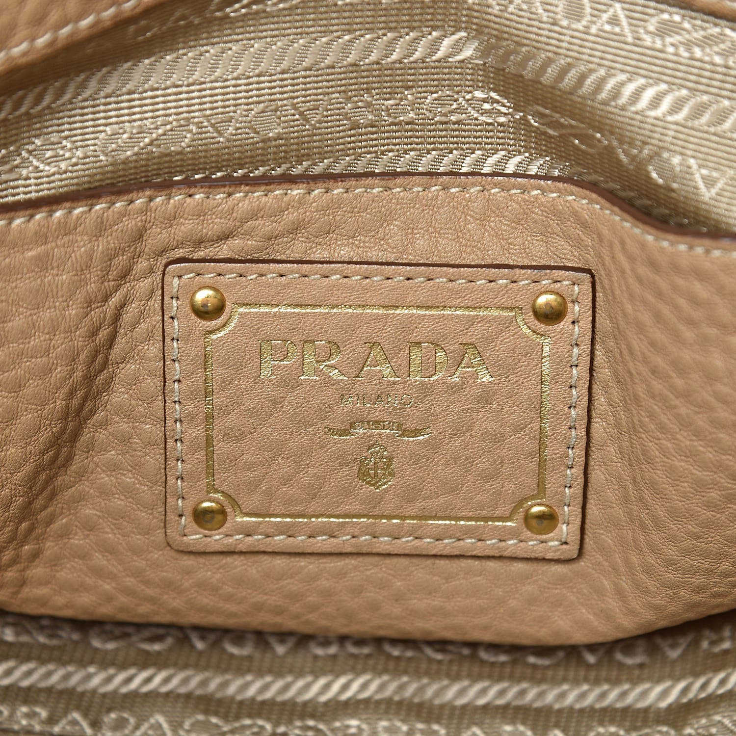 Prada Vitello Daino Shopping Tote Sughero 6 of 27