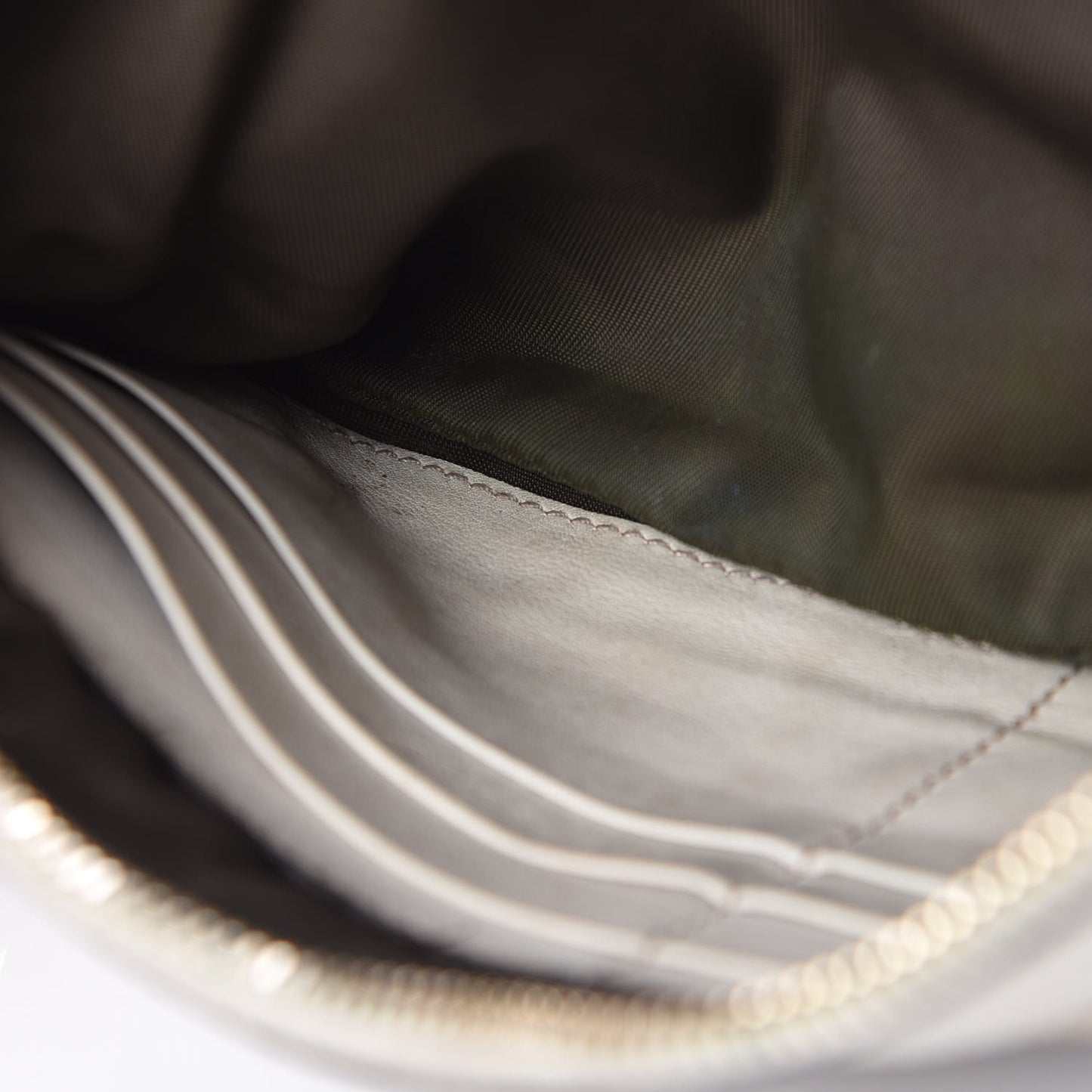 Monogram D Ring Wristlet White