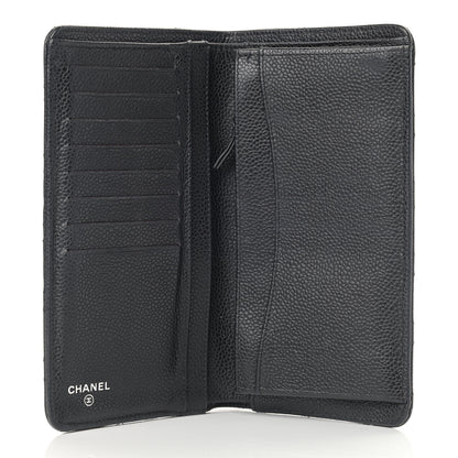 Chanel Caviar Quilted Yen Wallet Black 5 of 17