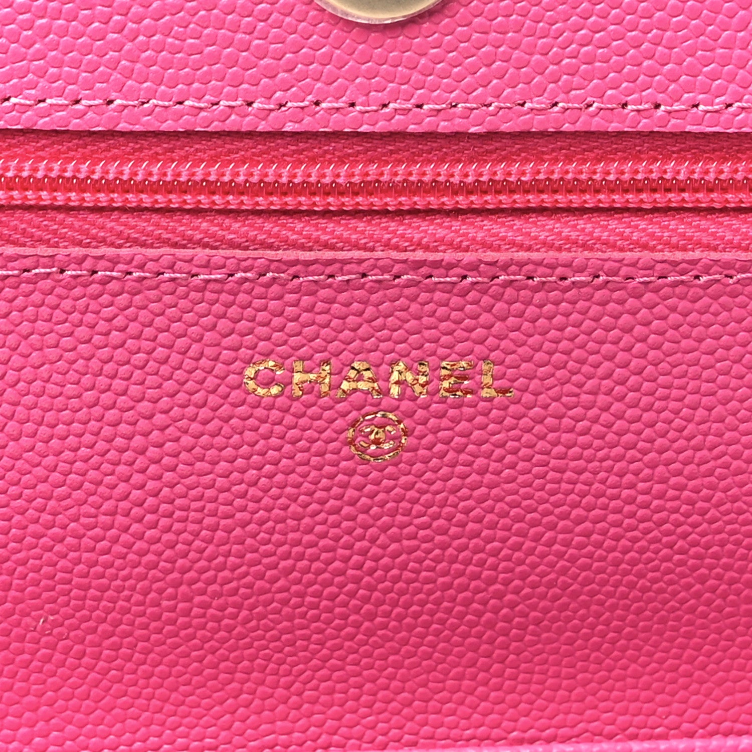 Chanel Caviar Quilted Wallet on Chain WOC Pink 6 of 11