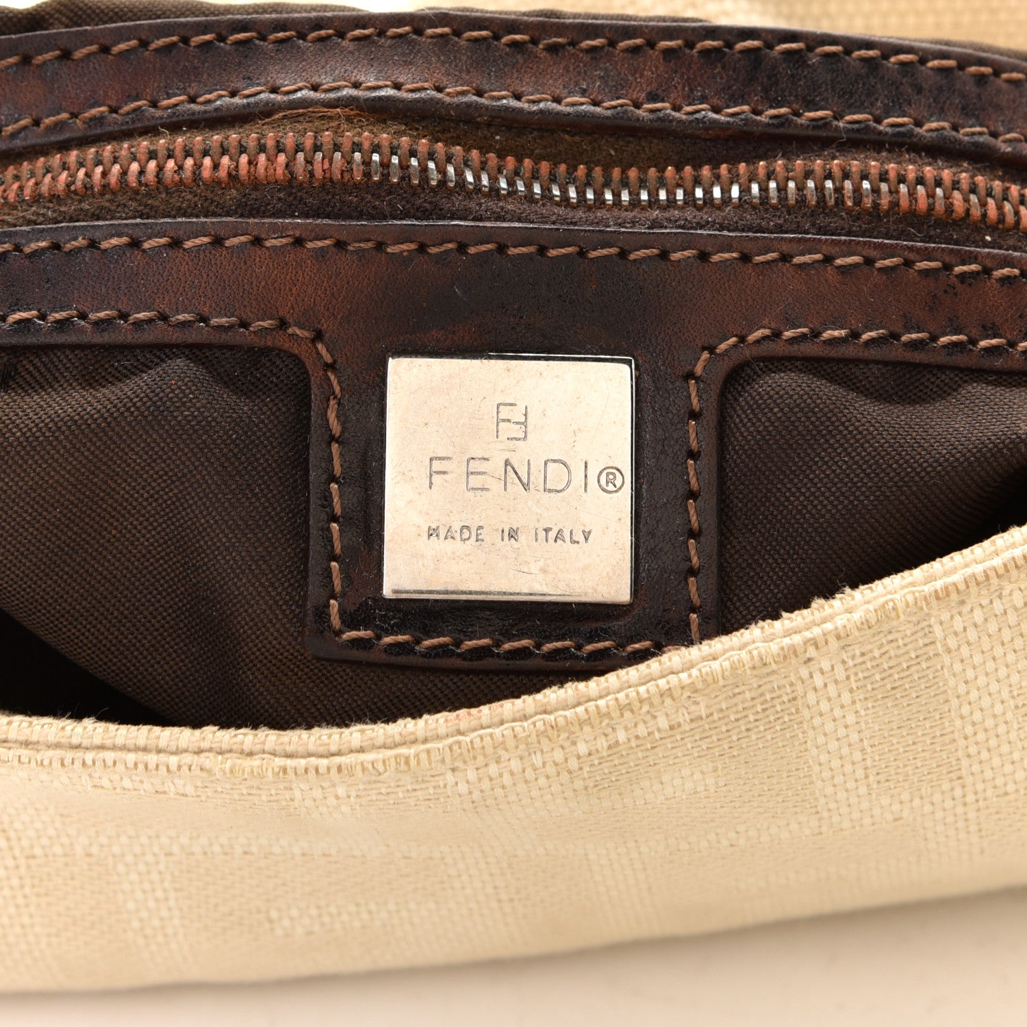 Fendi Zucca Mama Baguette Beige 5 of 5