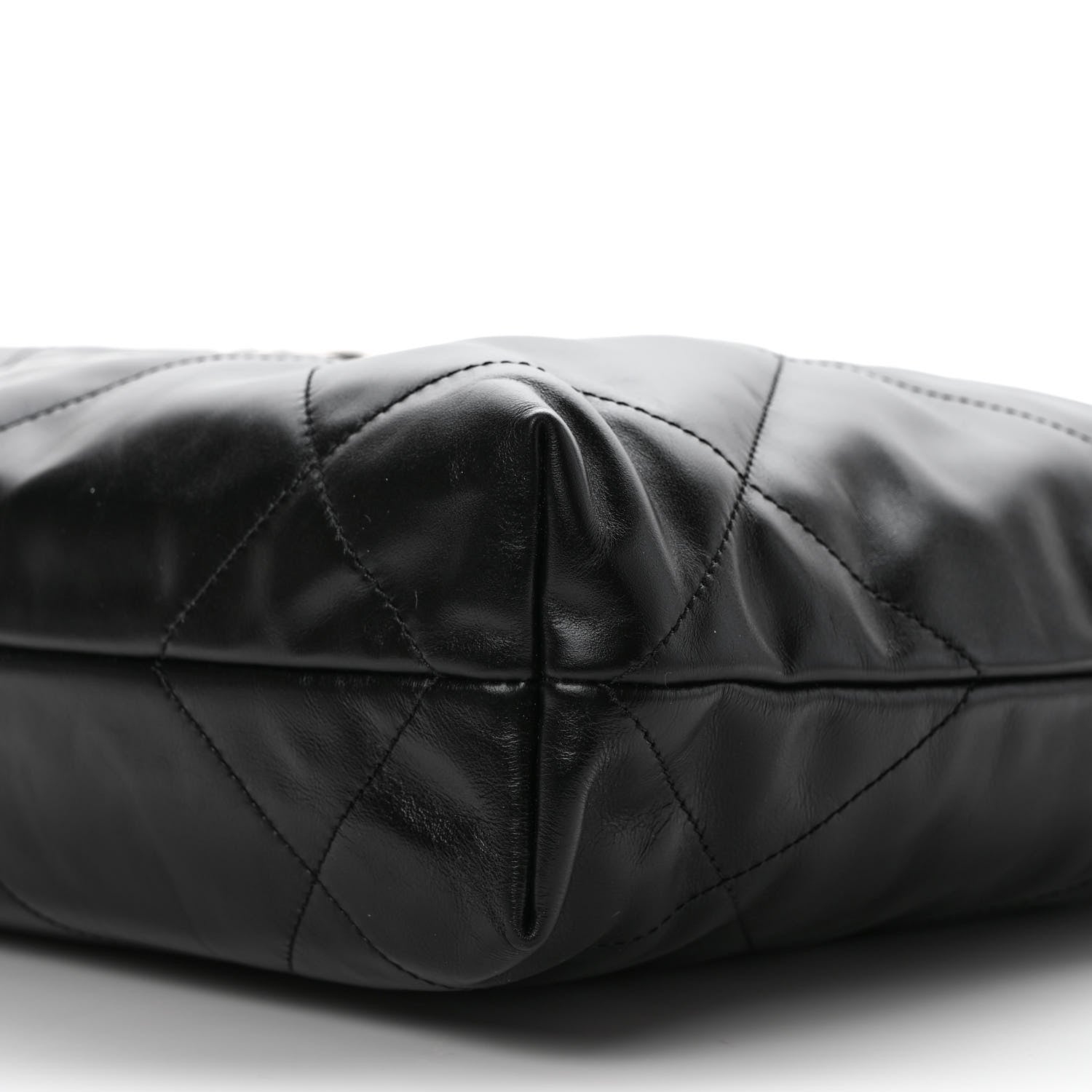 Chanel Shiny Calfskin Quilted Small Chanel 22 Black 9 of 9
