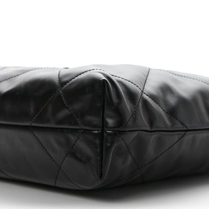 Chanel Shiny Calfskin Quilted Small Chanel 22 Black 9 of 9