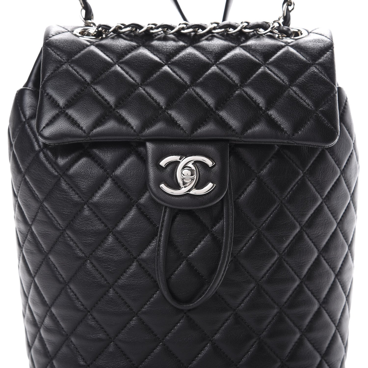 Chanel Lambskin Quilted Small Urban Spirit Backpack Black 9 of 10