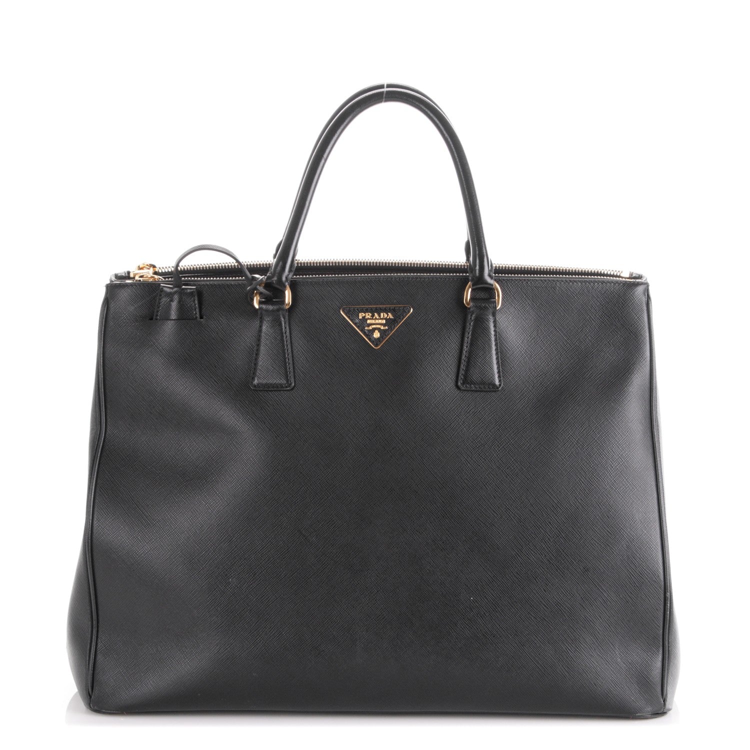 Prada Saffiano Lux Extra Large Galleria Double Zip Tote Black 1 of 8