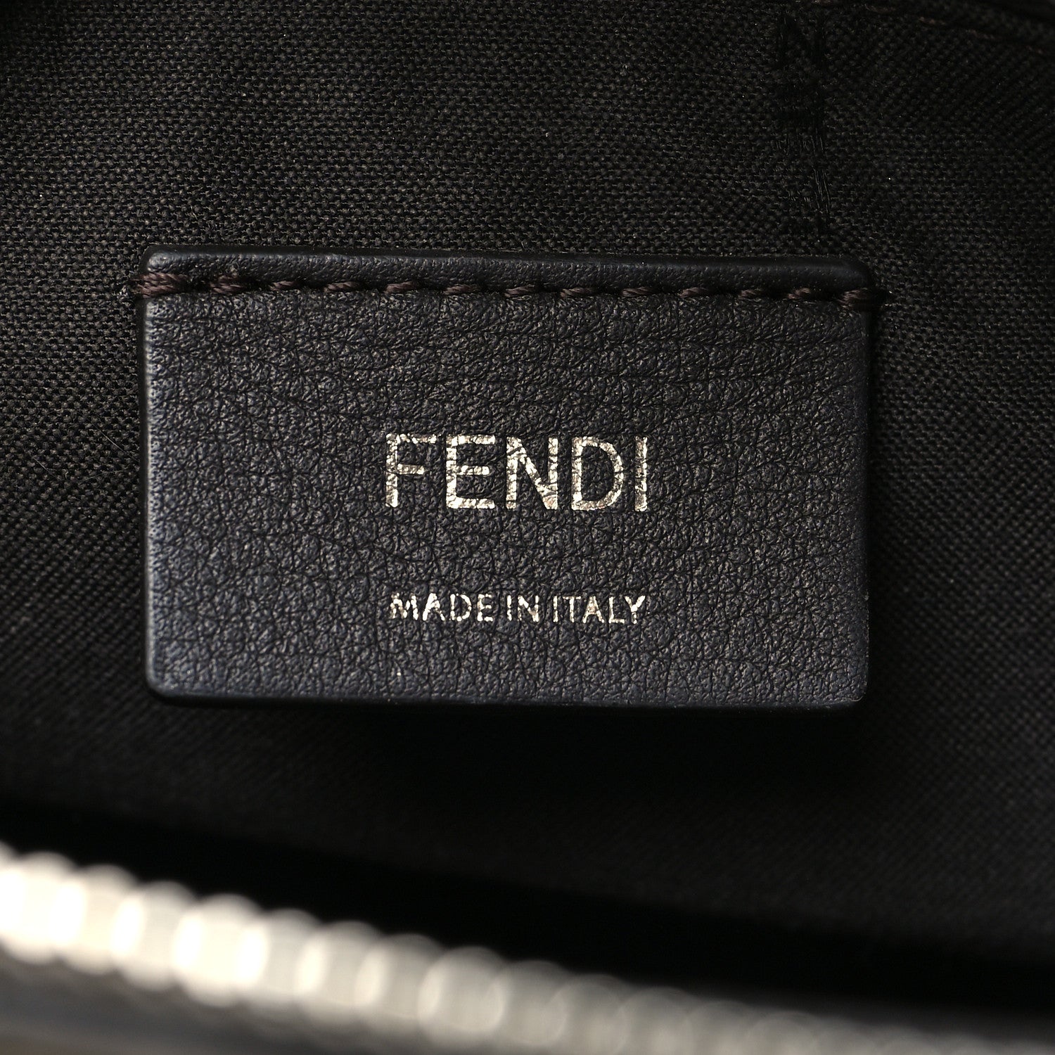 Fendi Vitello King Logo Embossed Medium By The Way Boston Bag White Ice 7 of 15