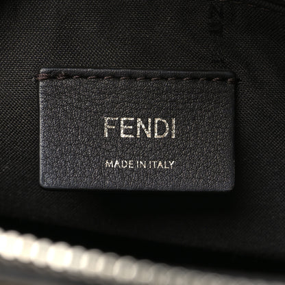 Fendi Vitello King Logo Embossed Medium By The Way Boston Bag White Ice 7 of 15