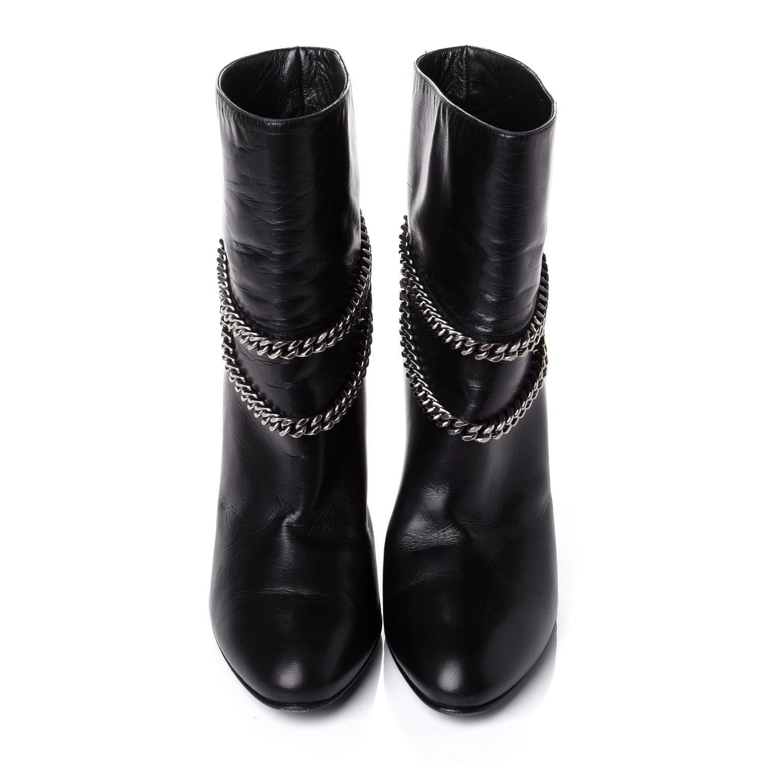 Saint Laurent Calfskin Debbie 100 Ankle Boots 36 Black 5 of 10