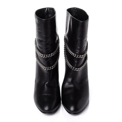Saint Laurent Calfskin Debbie 100 Ankle Boots 36 Black 5 of 10