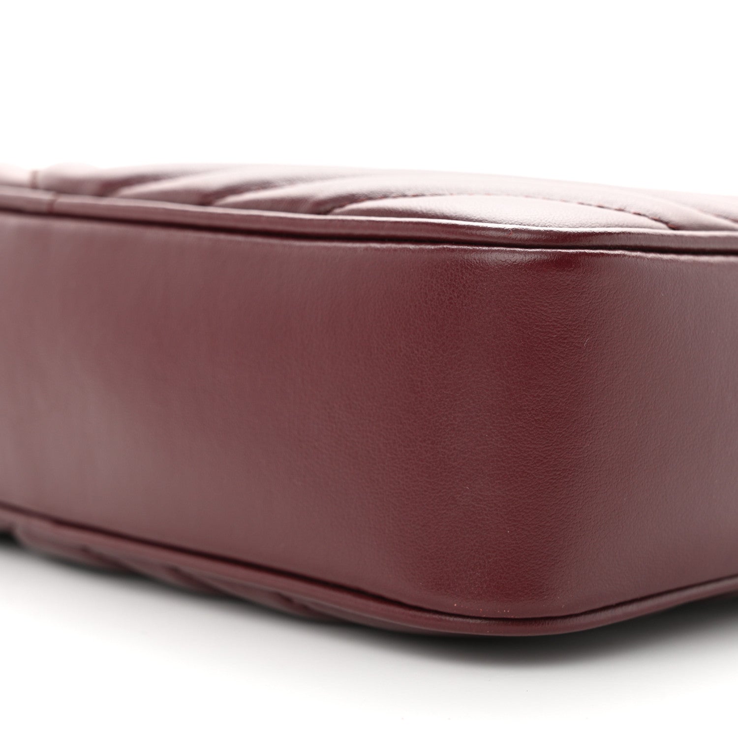 Saint Laurent Calfskin Matelasse Monogram Lou Camera Bag Dark Legion Red 10 of 10