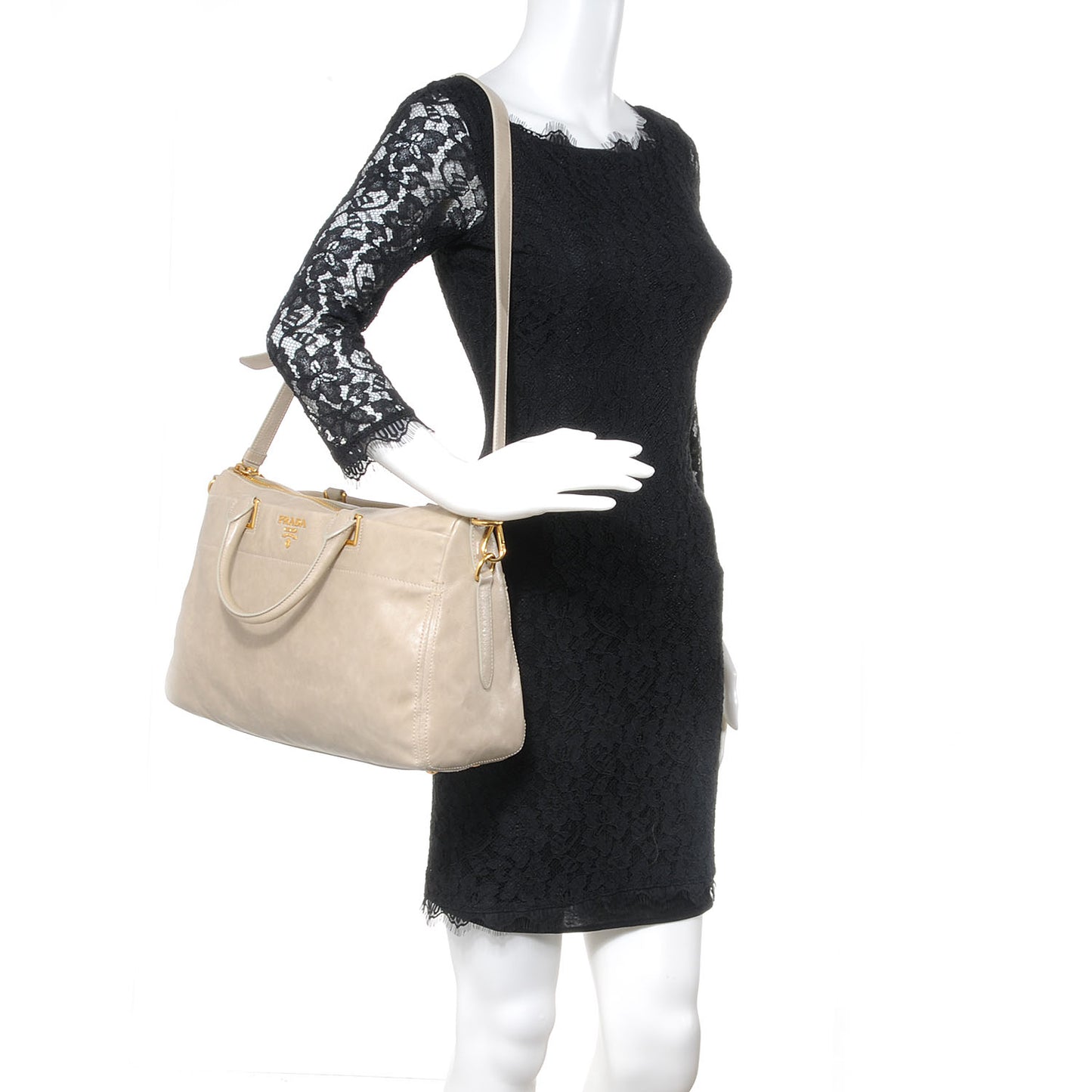 Glace Calf Extra Wide Tote Stone