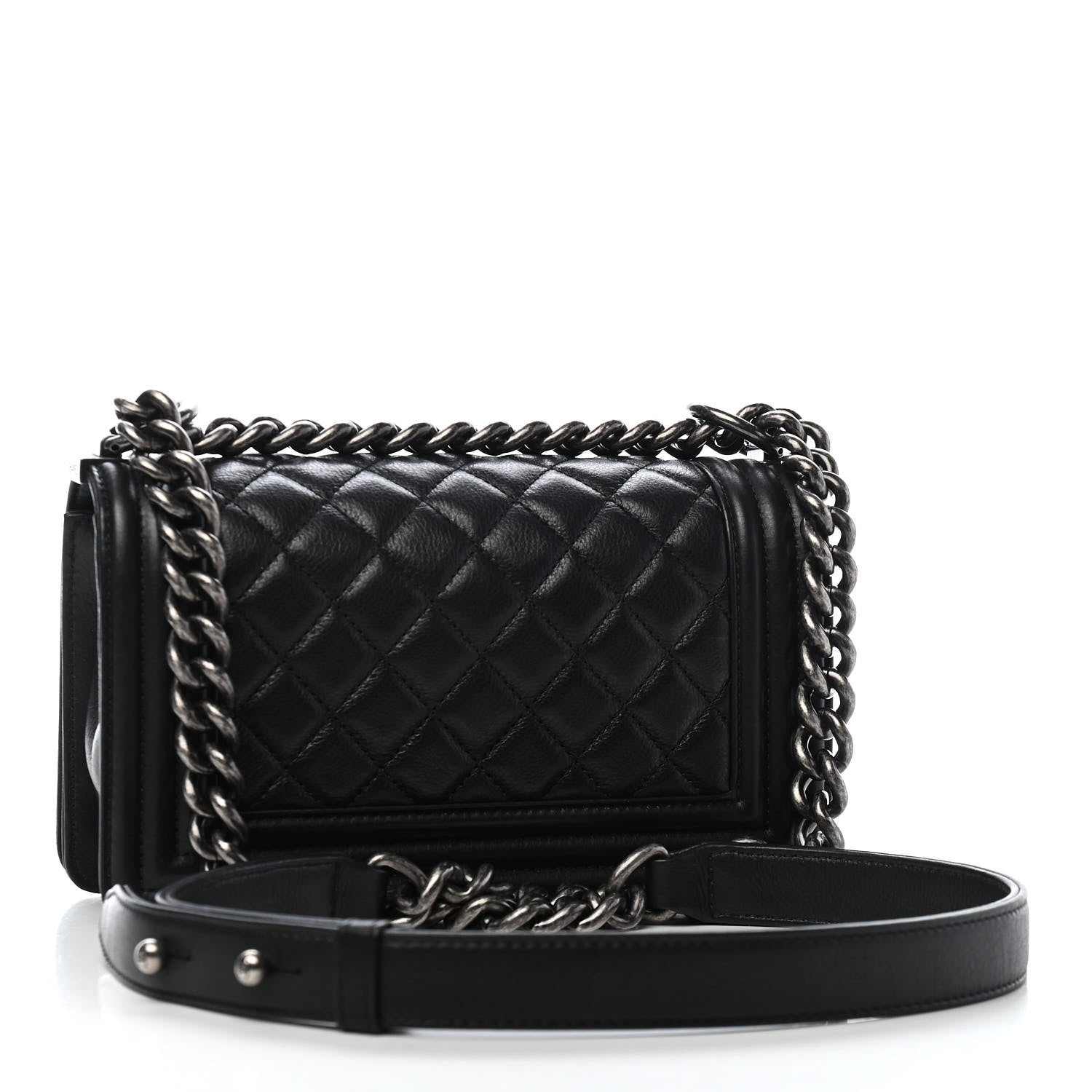 Chanel Calfskin Quilted Small Boy Flap Black 3 of 10