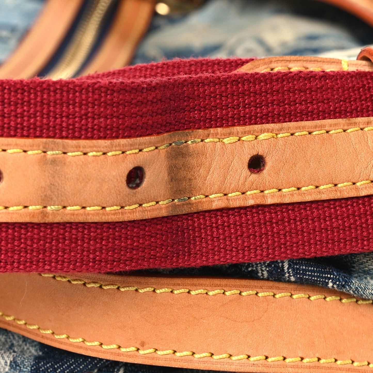 Denim Raye Porte Epaule MM